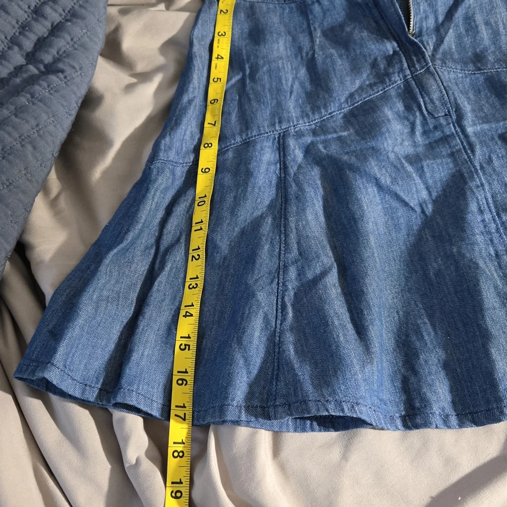 NWT Madewell Chambray mini Skirt 4 - Picture 6 of 6